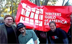 Writers Guild at Wall St Rally